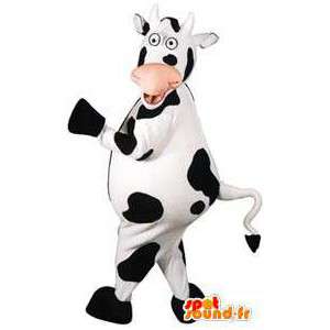 Mascot των μαύρο και άσπρο αγελάδα. κοστούμι αγελάδα - MASFR005583 - Μασκότ αγελάδα