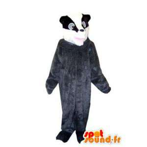 Mascot harmaa pesukarhu, mustavalkoinen - MASFR005724 - Mascottes de ratons