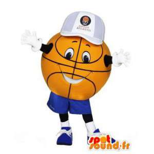 Mascotte de ballon de basket géant. Costume de ballon de basket
