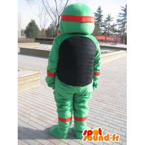 Ninja schildpad mascotte, beroemd cartoonschildpad - MASFR006063 - Turtle Mascottes