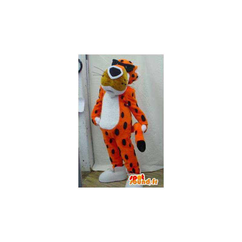 タイガーマスコット の メガネと黒と白 オレンジ色の虎のマスコット 色変更 変化なし 切る L 180 190センチ 撮影に最適 番号 服とは 写真にある場合 番号 付属品 番号