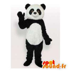 Mascot preto e panda branco, bonito e realista em pandas mascote Mudança de  cor Sem mudança Cortar L (180-190 Cm) Esboço antes da fabricação (2D) Não  Com as roupas? (se presente na