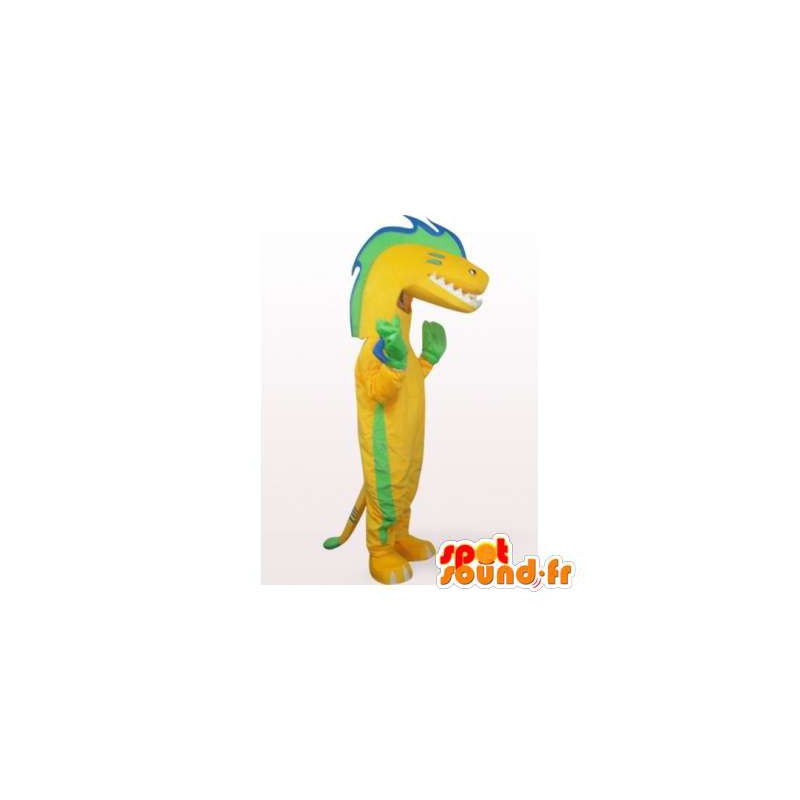 Mascote dinossauro roxo com óculos amarelos em Mascot Dinosaur Mudança de  cor Sem mudança Cortar L (180-190 Cm) Esboço antes da fabricação (2D) Não  Com as roupas? (se presente na foto) Não