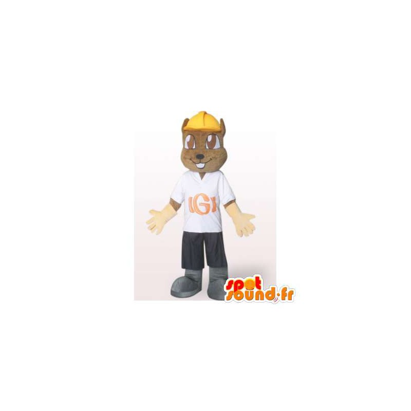 Trabajador Beaver Mascot. Castor de vestuario - MASFR006329 - Mascotas castores