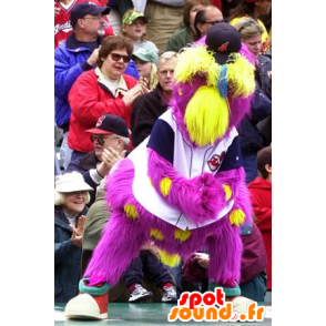 Maskottchen gelb und rosa Vogel während haarige - MASFR20435 - Maskottchen der Vögel