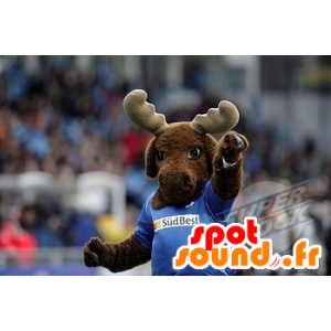 Momentum mascotte, bruin rendieren - MASFR20772 - Forest Animals