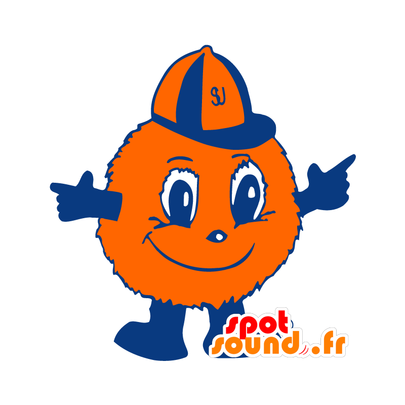 Mascot oransje pels ball, ball - MASFR21096 - Maskoter gjenstander