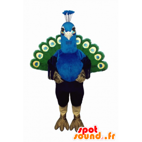 Peacock Maskottchen, Grün und Blau - MASFR21192 - Maskottchen der Vögel