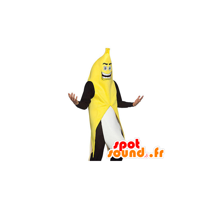 フルーツマスコット の 黄色 黒と白のマスコット巨大バナナ 色変更 変化なし 切る L 180 190センチ 撮影に最適 番号 服とは 写真にある場合 番号 付属品 番号