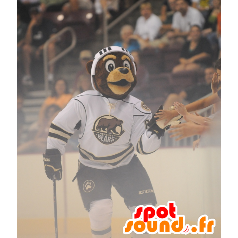 Acquista Orso bruno mascotte del vestito hockey in Mascotte orso Cambio di  colore Nessun cambiamento Formato L (180-190 Cm) Schizzo prima della  produzione (2D) No Con i vestiti? (se presente sulla foto)