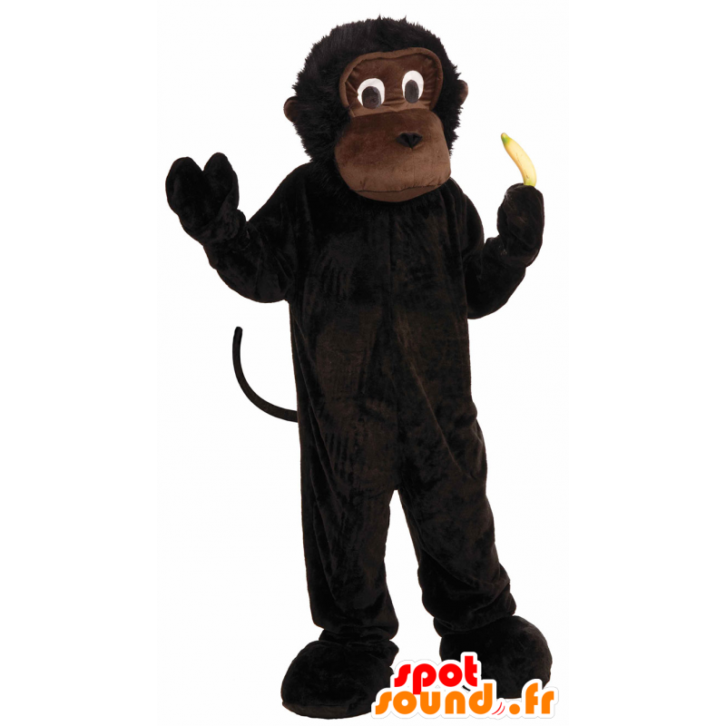 Mascote macaco, chimpanzé castanho no desporto em macaco Mascotes Mudança  de cor Sem mudança Cortar L (180-190 Cm) Esboço antes da fabricação (2D)  Não Com as roupas? (se presente na foto) Não