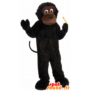 Macaco mascote marrom, chimpanzé, gorila pequeno - MASFR21502 - mascotes Gorilas