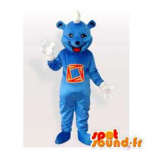 Maskotti sininen karhu. Blue Bear Suit - MASFR006479 - Bear Mascot