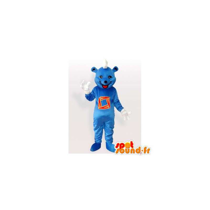 Maskotti sininen karhu. Blue Bear Suit - MASFR006479 - Bear Mascot