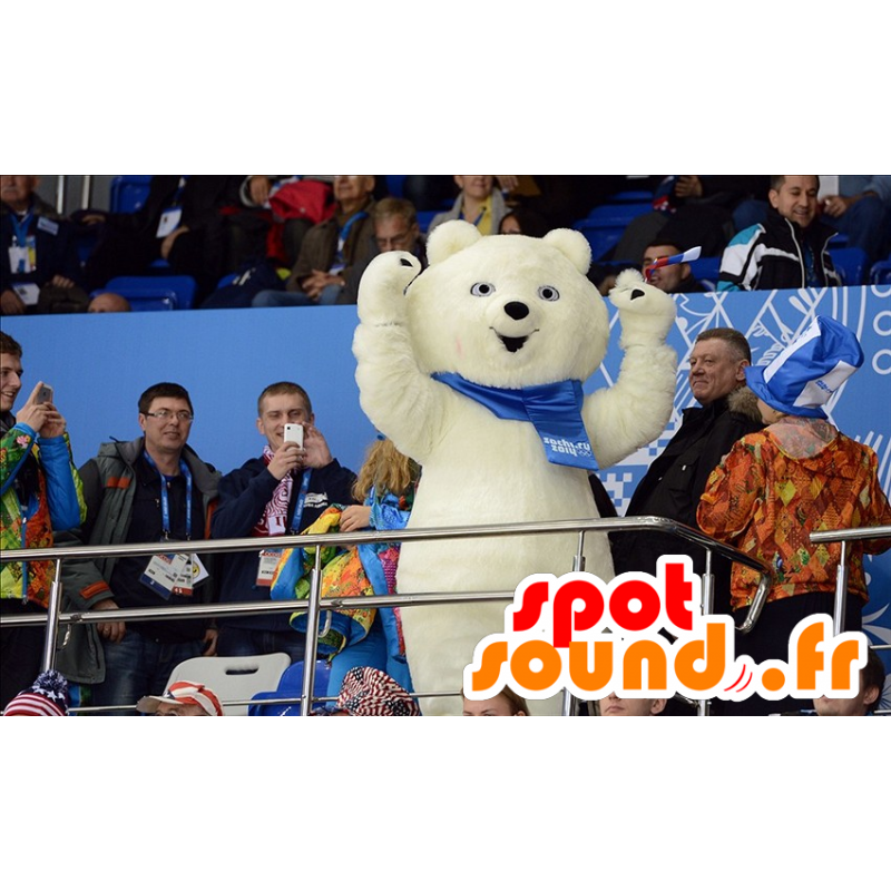 Acquista Mascot orso polare, orso polare, con una sciarpa in Mascotte orso  Cambio di colore Nessun cambiamento Formato L (180-190 Cm) Schizzo prima  della produzione (2D) No Con i vestiti? (se presente