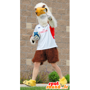 マスコットの鳥 の スポーツウェアでマスコット茶色と白鷲の巨人 色変更 変化なし 切る L 180 190センチ 撮影に最適 番号 服とは 写真にある場合 番号 付属品 番号