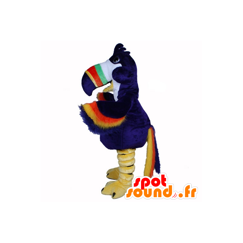 Mångfärgad papegojamaskot, tukan - Spotsound maskot