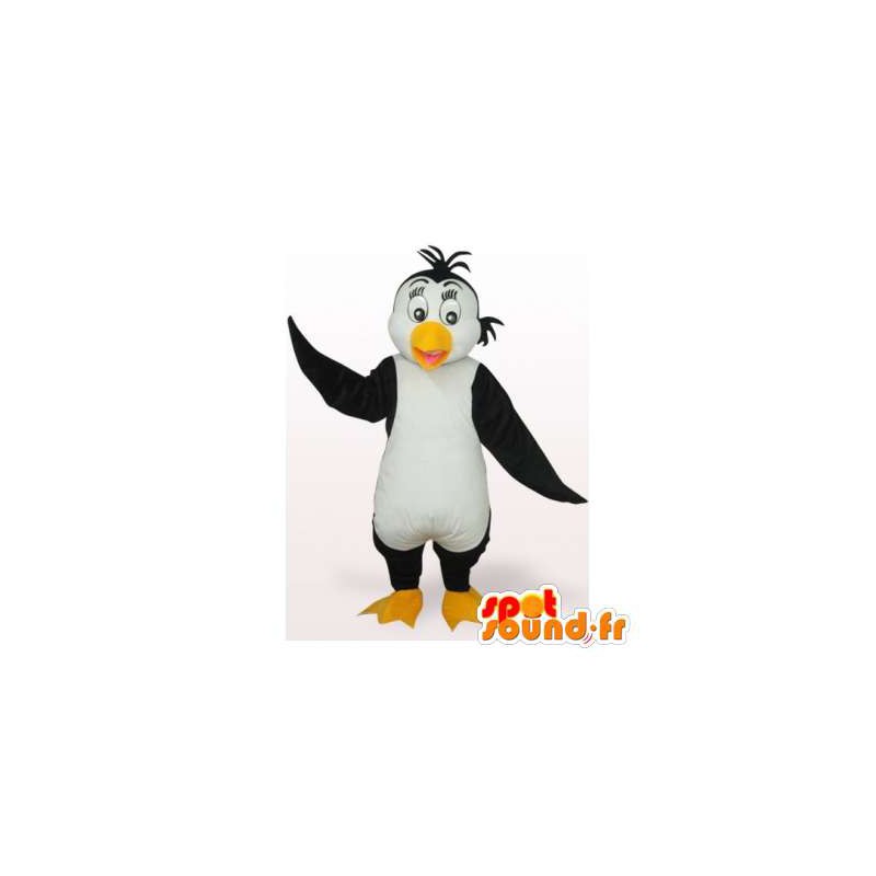 Mascot pingüino blanco y negro. Traje de pingüino - MASFR006515 - Mascotas de pingüino