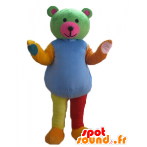 Mascot bunten Teddybären - MASFR22682 - Bär Maskottchen
