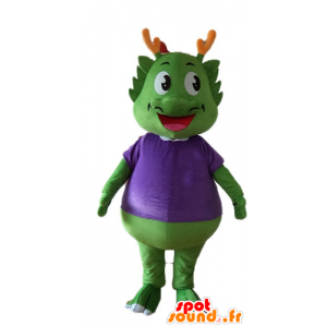 Mascote dinossauro roxo com olhos alaranjados em Mascot Dinosaur Mudança de  cor Sem mudança Cortar L (180-190 Cm) Esboço antes da fabricação (2D) Não  Com as roupas? (se presente na foto) Não