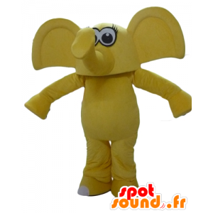 Yellow Elefantmaskottchen, mit großen Ohren - MASFR22901 - Elefant-Maskottchen