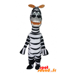 Mascote da famosa zebra Marty Madagascar desenho animado - MASFR23027 - Celebridades Mascotes