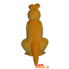 Mascotte de kangourou orange et blanc, géant et très réussi - MASFR23052 - Mascottes Kangourou