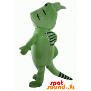 Maskot ryba, zelený a černý tvor - MASFR23066 - rybí Maskoti