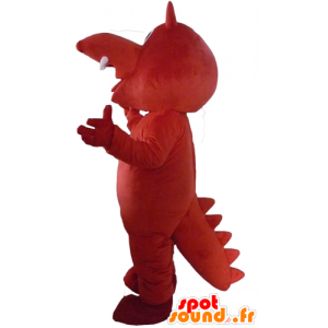 Czerwony dzik maskotka dinozaur, krokodyla - MASFR23088 - krokodyle Mascot