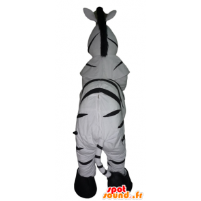 Zebra mascote preto e branco, muito realista - MASFR23092 - Os animais da selva