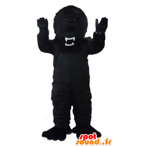 Negro mascota gorila, de aspecto feroz - MASFR23095 - Mascotas de gorila