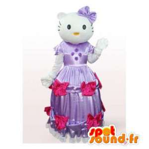 Maskottchen Hallo Kitty lila Prinzessin Kleid - MASFR006560 - Maskottchen Hello Kitty