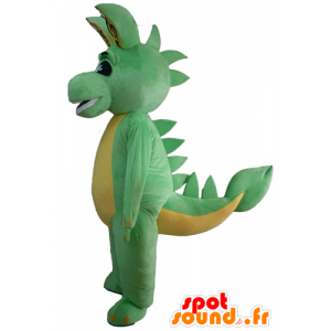 Verde de la mascota del dinosaurio y amarillo, dragón - MASFR23124 - Dinosaurio de mascotas