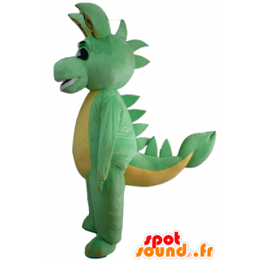 Verde de la mascota del dinosaurio y amarillo, dragón - MASFR23124 - Dinosaurio de mascotas