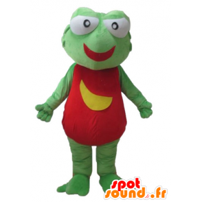 Mascot green frog, red and yellow giant - MASFR23243 - Animals of the forest