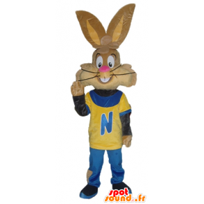 Mascotte de Quicky, célèbre lapin marron de Nesquik - MASFR23293 - Mascottes Personnages célèbres