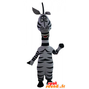 Mascot Marty a zebra famoso desenho animado Madagascar - MASFR23406 - Celebridades Mascotes