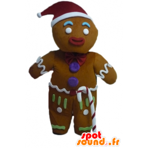 Mascotte de Ti biscuit, célèbre pain d'épices dans Shrek - MASFR23443 - Mascottes Shrek