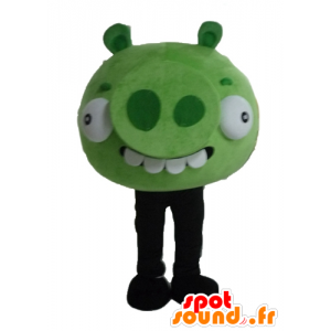 Mascota del monstruo verde, el famoso juego Angry birds - MASFR23483 - Personajes famosos de mascotas