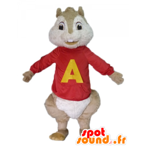 Maskot hnědý veverka, Alvin a Chipmunkové - MASFR23485 - maskoti Squirrel