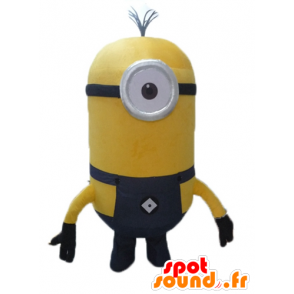 Minion maskot, berømt gul tegneseriefigur - Spotsound maskot