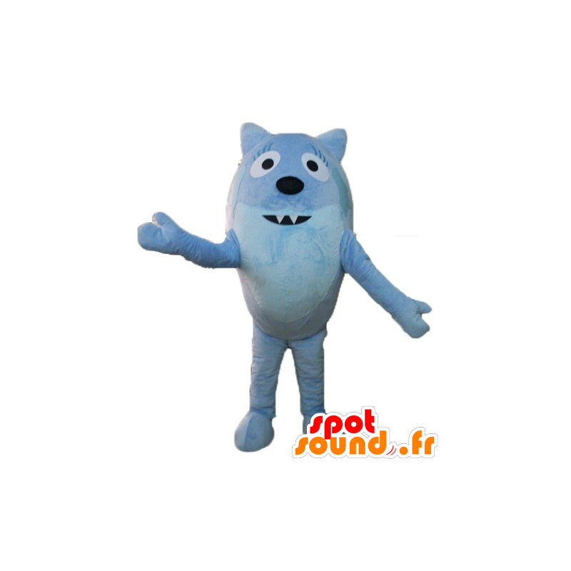 Fox mascote, azul animal, todo e bonito - MASFR23506 - Fox Mascotes