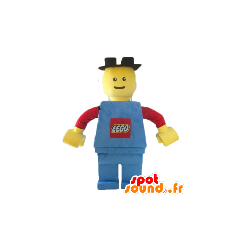 Maskotti iso Lego punainen, keltainen ja sininen - MASFR23541 - julkkikset Maskotteja