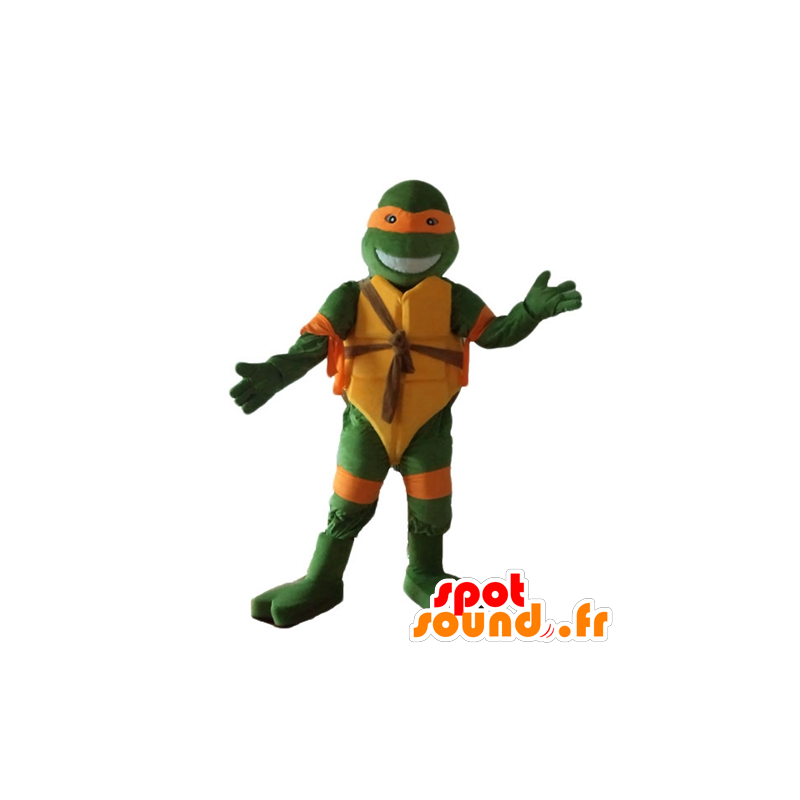 Mascot Michelangelo, den berømte orange skildpadde i Ninja