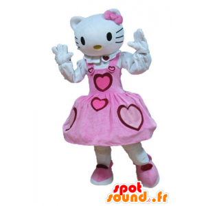 Mascot Hello Kitty, the famous cartoon cat - MASFR23642 - Mascots Hello Kitty
