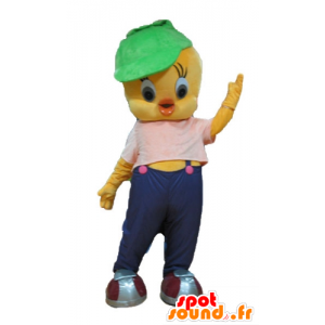 Mascotte de Titi, célèbre canari jaune des Looney Tunes - MASFR23672 - Mascottes TiTi et Grosminet
