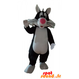 Sylvester Mascot famous black cat cartoon - MASFR23707 - Mascots Tweety and Sylvester