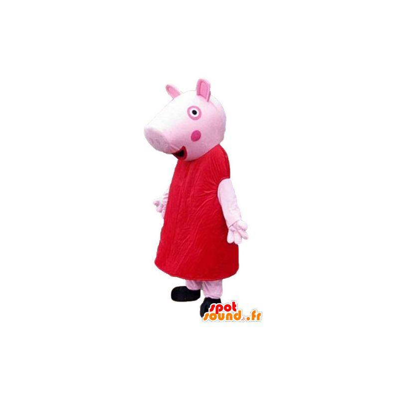 豚マスコット の 赤いドレスを着てピンクのブタのマスコット 色変更 変化なし 切る L 180 190センチ 撮影に最適 番号 服とは 写真にある場合 番号 付属品 番号