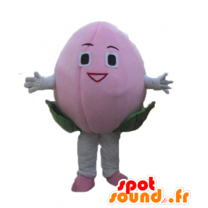 Maskot růžový ovoce, květiny, obří liči - MASFR23887 - Maskoti ovoce a zeleniny