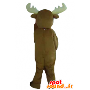 Moose maskot, hnědý karibu, velmi roztomilé a úžasné - MASFR23914 - lesní zvířata